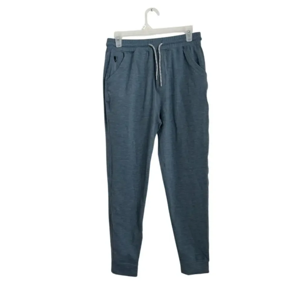 Marine Layer Mens Weekend Sport Jogger Heathered Blue Size Small